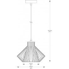Lampa wisząca druciana Dolia 25cm czarna Zumaline