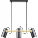 Lampa wisząca z reflektorkami loft Resi 60cm czarno-złota Zumaline