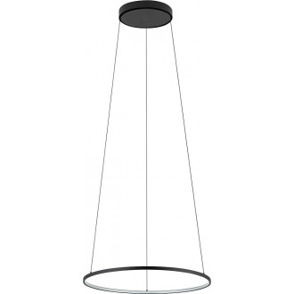 Lampa wisząca okrągła nowoczesna Circolo Horizontal LED 4000K 45cm czarna Nowodvorski