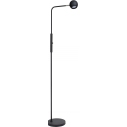 Comet LED 2700K black floor lamp with dimmer Lucide