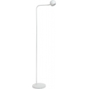 Comet LED 2700K white floor lamp with dimmer Lucide