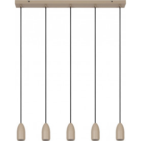 Evora 100cm beige 5-light pendant lamp Lucide