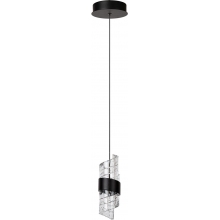 Lampa wisząca hampton Kligande LED 13cm 2700K przeźroczysty / czarny Lucide