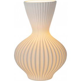 Lampa stołowa ceramiczna Momoro 19,7cm biała Lucide 2