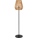 Nerida 35cm natural&black boho standing garden lamp Lucide