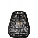 Lampa ogrodowa wisząca boho Nerida 35cm czarna Lucide