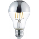 Żarówka dekoracyjna E27 LED 6cm 4W 430lm 2700K chromowana Trio