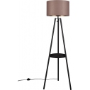 Colette dark grey&black matt floor lamp with tripod and table Reality