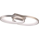 Malaga LED 3000K 57x30cm nickel matt modern ceiling lamp Reality