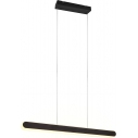 Helios LED 130cm black matt modern pendant lamp Trio