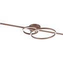 Plafon nowoczesny z pilotem sterowania Montilla LED 100x40cm kawowy Trio