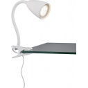 Wanda matt white adjustable clip-on lamp Trio