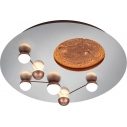 Plafon designerski z regulowaną barwą światła Zodiac LED 50cm aluminium szczotkowane Trio
