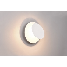 Kinkiet okrągły dekoracyjny Mio LED 18cm biały mat Trio