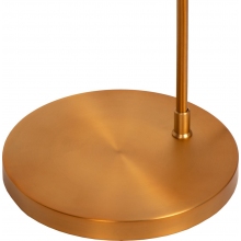 Lampa łukowa z dużym abażurem Corina czarny / matowe złoto Lucide