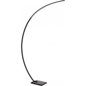 Lampa łukowa ze ściemniaczem Curve LED, czarna z marmurową podstawą. Nowoczesny design, elegancki wygląd. Idealne oświetlenie salonu. Regulowana jasność.  Metalowa konstrukcja. 2