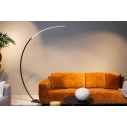 Lampa łukowa ze ściemniaczem Curve LED czarny / marmur Lucide