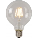 G80 Class B E27 LED 7W 2700K 8cm transparent decorative bulb Lucide