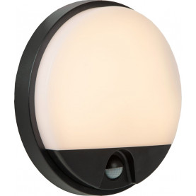 Kinkiet z czujnikiem ruchu i zmierzchu Hups IR Round LED czarny Lucide