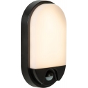 Kinkiet z czujnikiem ruchu i zmierzchu Hups IR Oval LED czarny Lucide