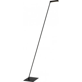 Lampa podłogowa ze ściemniaczem Lavale LED czarna Lucide.  Nowoczesna, minimalistyczna lampa stojąca LED o smukłej, metalowej konstrukcji.  Regulacja jasności.  Elegancki, czarny design. Idealne oświetlenie do salonu lub sypialni. 2