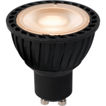 GU10 MR16 LED 5W 2600K&2800K 5cm black bulb Lucide