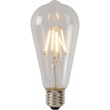 ST64 LED Class B E27 7W 1300 lm 2700K 6.4cm clear dimmable bulb Lucide