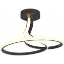 Clint LED 25.5x36cm black modern ceiling lamp ZumaLine
