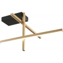 Edge LED 51x51cm black&gold modern glamour ceiling lamp with adjustable light color ZumaLine