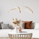 Lampa wisząca nowoczesna z regulacją barwy światła Fermi LED 92cm złota Zumaline