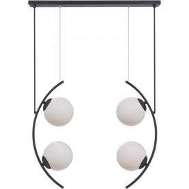 Helix 64cm white&black 4 glass globes pendant lamp ZumaLine