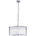 Lampa wisząca szklana hampton Marmo 50cm przeźroczysty / srebrny Zumaline
