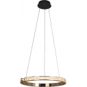 Muriel LED 60cm black&french gold Round crystal pendant lamp ZumaLine