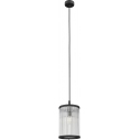 Lampa wisząca szklana hampton Sergio 15cm czarna ZumaLine