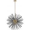 Lampa wisząca glamour Urchin 78cm czarno-złota Zumaline