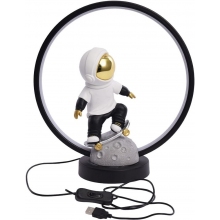 Lampa na stolik dla chłopca Astronauta III LED czarna Zumaline