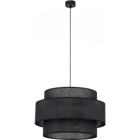 Lamp wisząca z abażurem Calisto Black III 50cm czarna Lighting