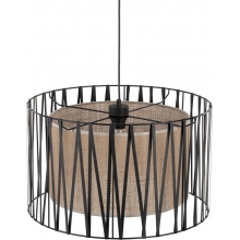 Lampa wisząca z abażurem Harmony Nature 50cm brązowy / czarny TK Lighting