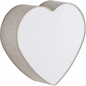 Plafon dziecięcy w kształcie serca Heart 38,5x42cm beżowy len TK Lighting