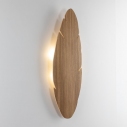 Hoja wood decorative wooden wall lamp TK Lighting