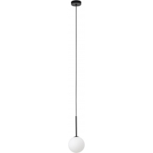 Lampa wisząca szklana kula Martin II 12cm biało-czarna TK Lighting
