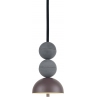 Lampa betonowa wisząca Bosfor 15cm H25,5cm brązowy / antracyt Loftlight