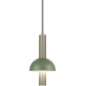 Lampa wisząca designerska Hidalgo LED 15cm zielony / beż Loftlight