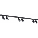 Reflektor sufitowy 6 punktowy Flash 116cm czarny Emibig