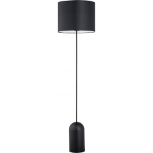 Lampa podłogowa z abażurem Aspen czarny / biały Emibig