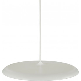 Artist 40cm LED beige round flat pendant lamp DFTP 2