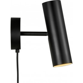 Kinkiet reflektorek z włącznikiem MIB 6 czarny DFTP 2