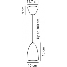 Lampa wisząca skandynawska Nexus II 10cm biała DFTP