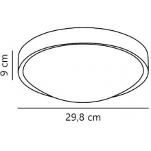Plafon okrągły Altus LED 29,8cm biały Nordlux