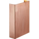 Kinkiet zewnętrzny elewacyjny Fold LED 15cm miedziany Nordlux